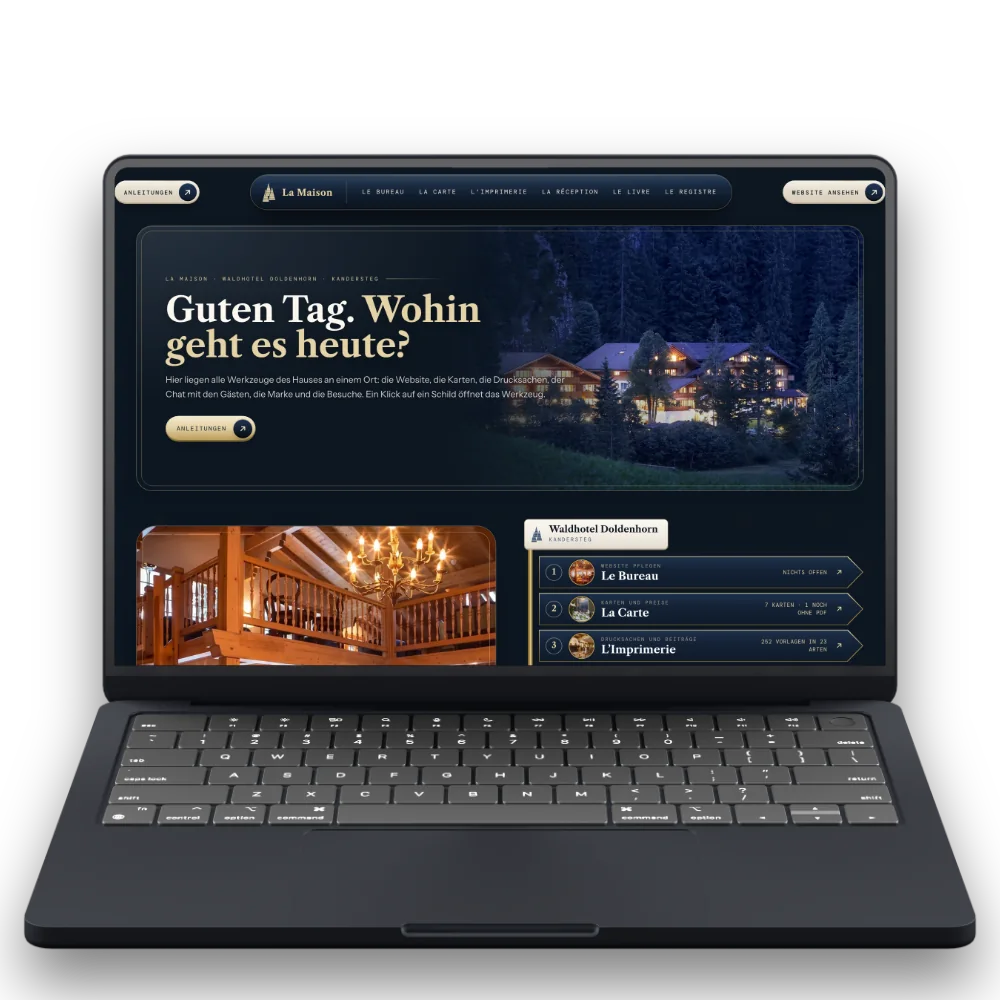 Werkzeuge: Waldhotel Doldenhorn